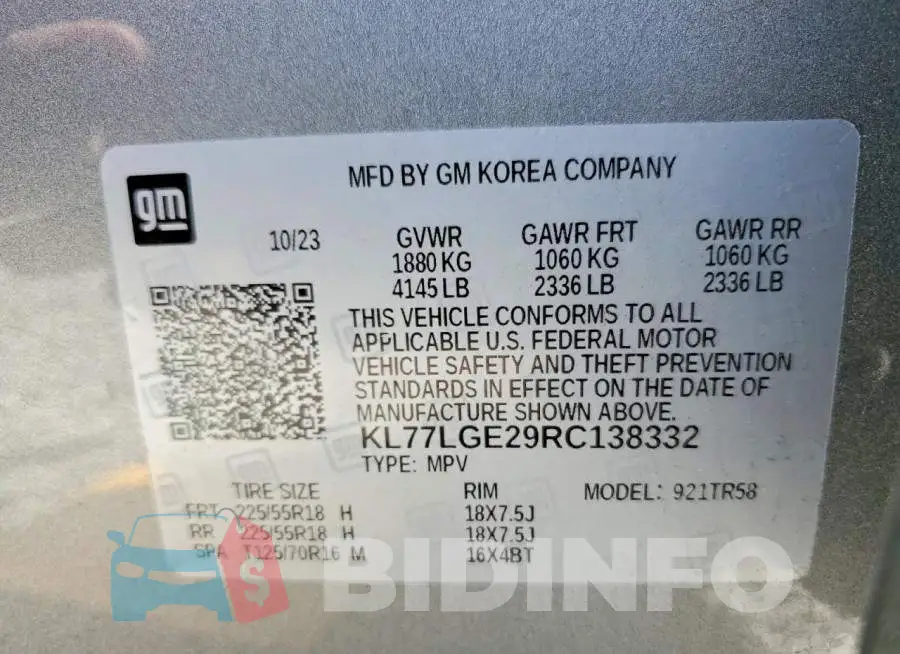 KL77LGE29RC138332 Photo# 14