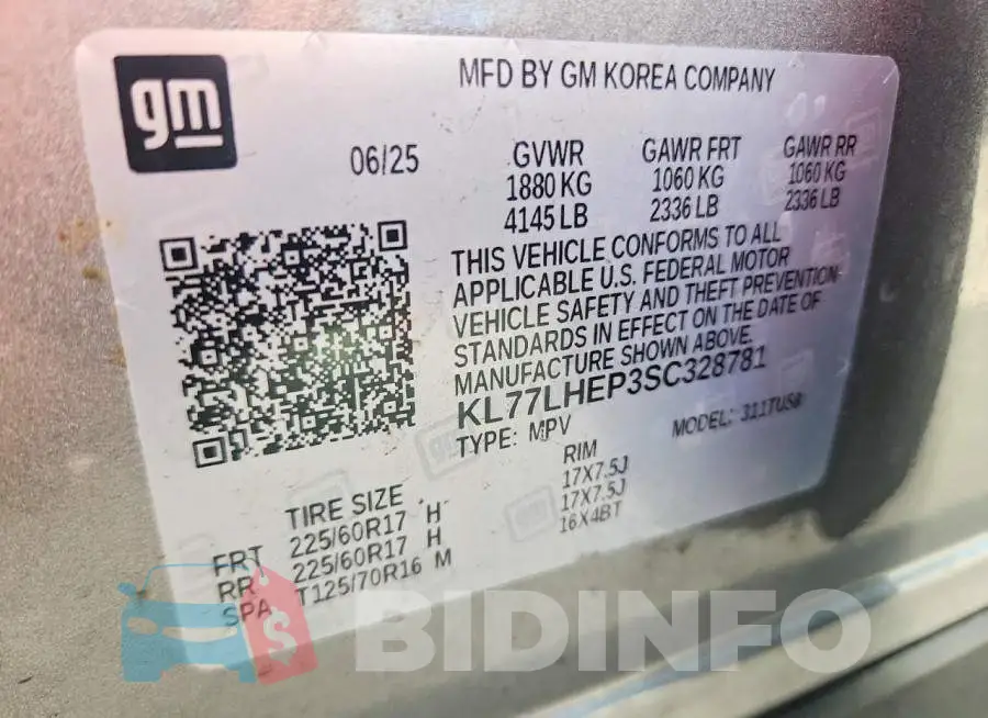 KL77LHEP3SC328781 Photo# 14