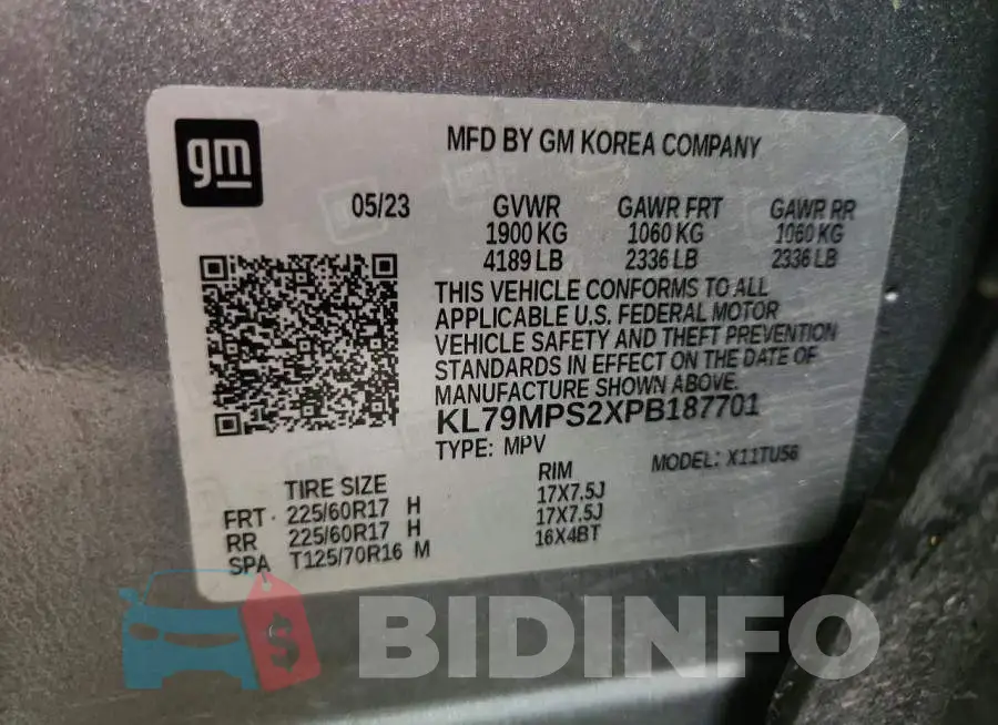 KL79MPS2XPB187701 Photo# 13