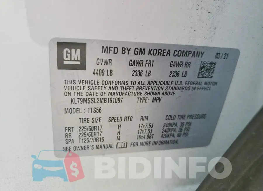 KL79MSSL2MB161097 Photo# 13