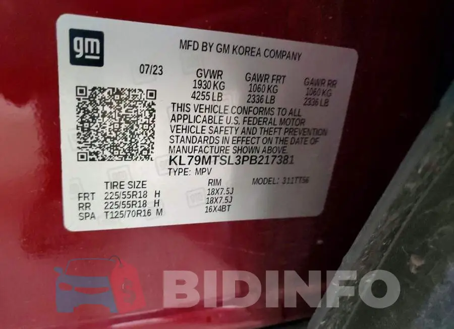 KL79MTSL3PB217381 Photo# 13