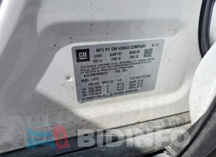 KL7CJPSB7MB355241 Photo# 12