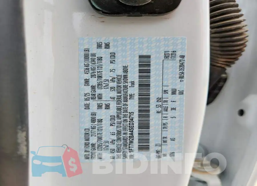 1FT7W2BA4SED34715 Photo# 13