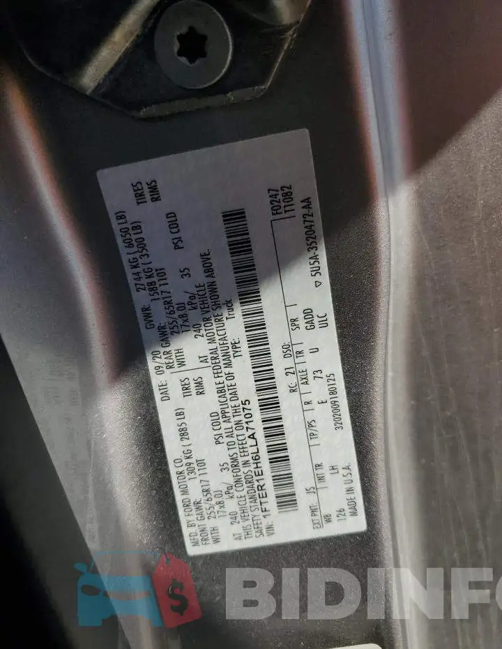 1FTER4GH7RLE54322 Photo# 13