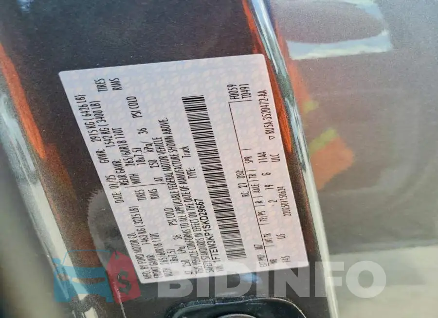 1FTEW3KP1SKD29667 Photo# 13