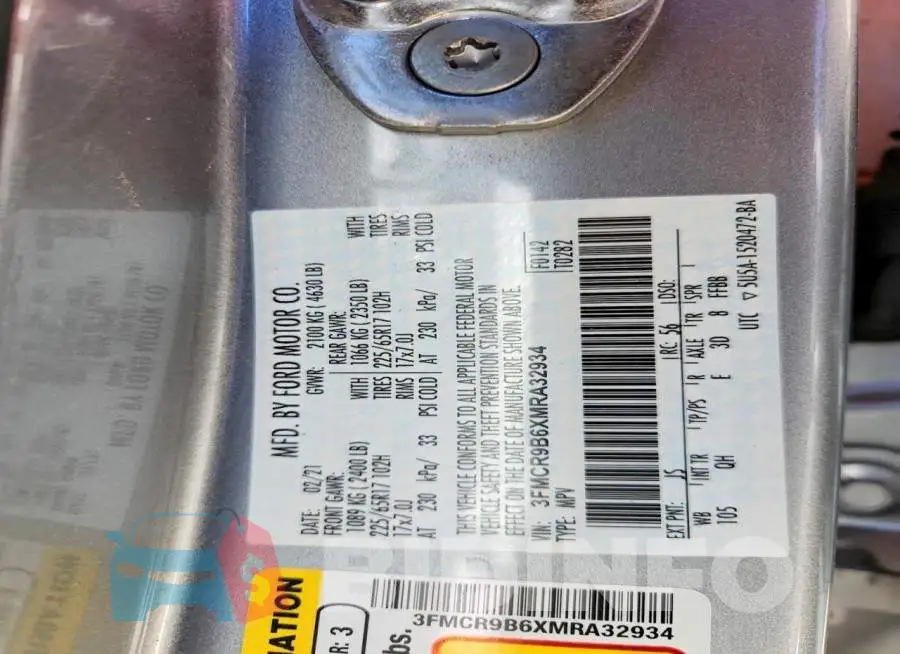3FMCR9B6XMRA32934 Photo# 13