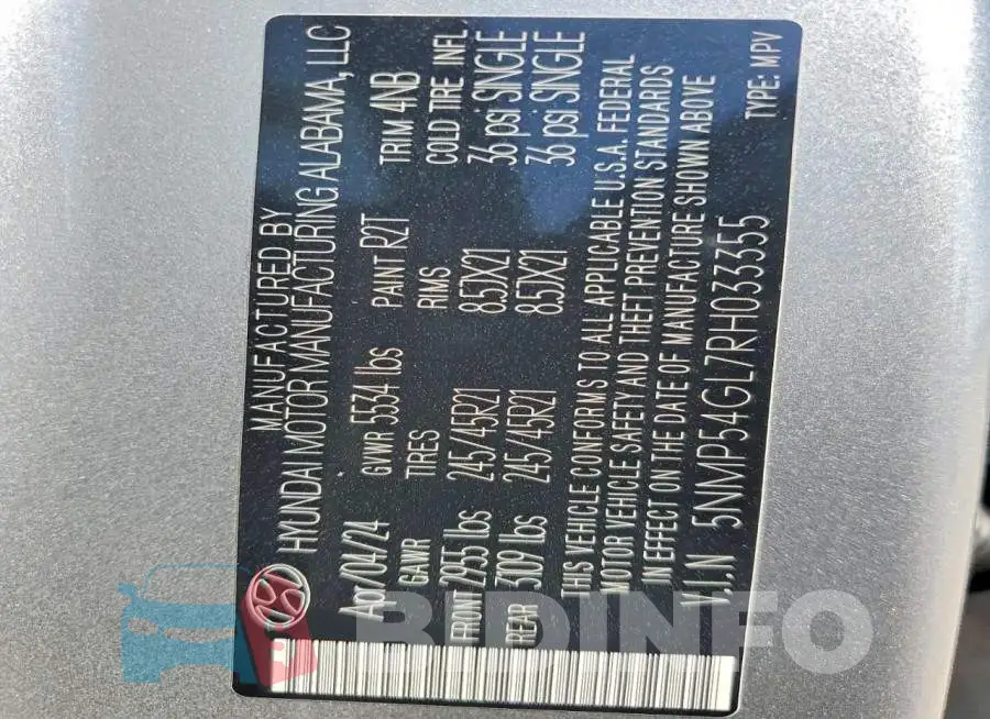 5NMP54GL7RH033355 Photo# 14