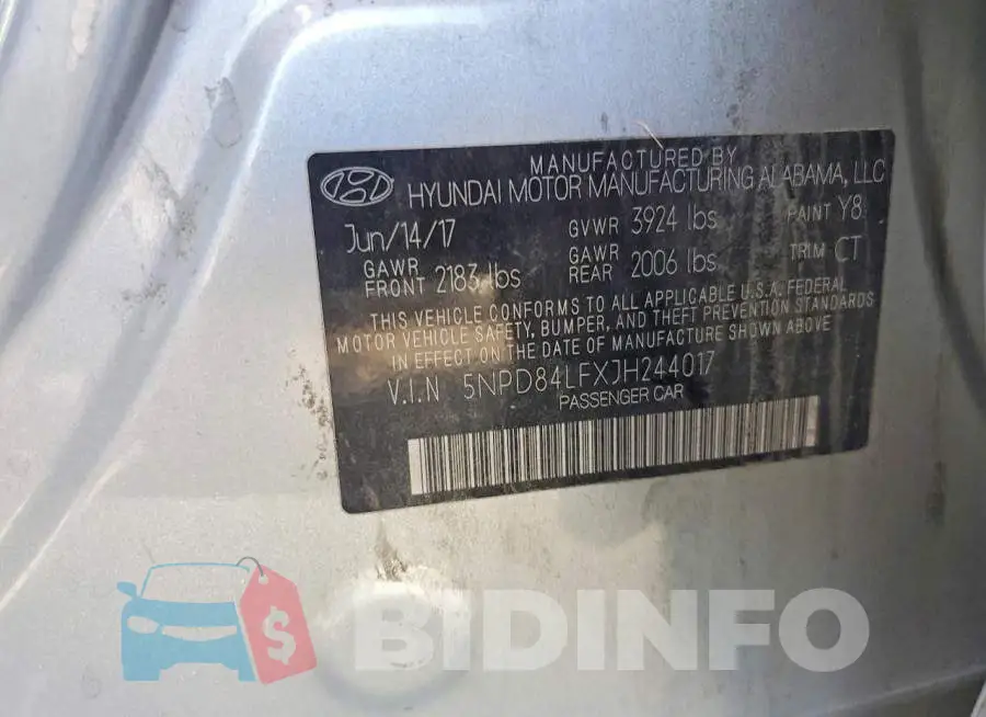 5NPD84LFXJH244017 Photo# 13