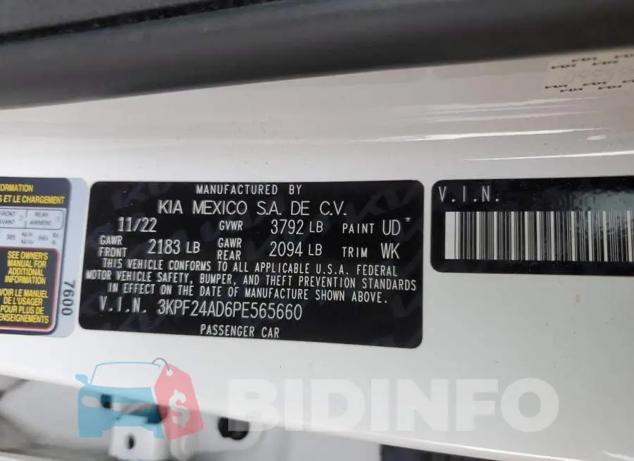 3KPF24AD6PE565660 Photo# 13