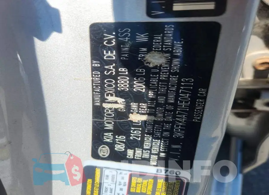 3KPFK4A71HE047113 Photo# 12