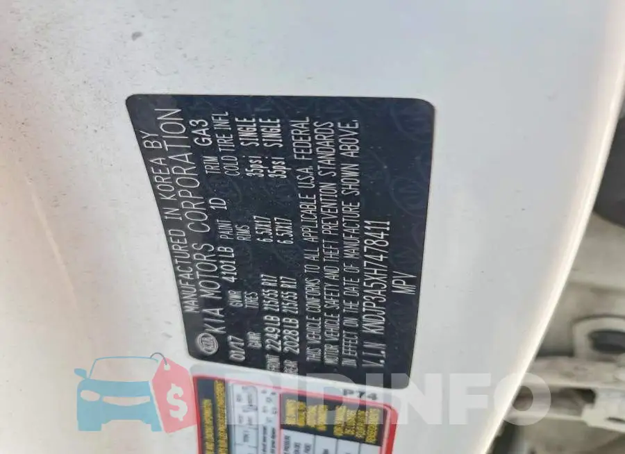 KNDJP3A5XH7478411 Photo# 14