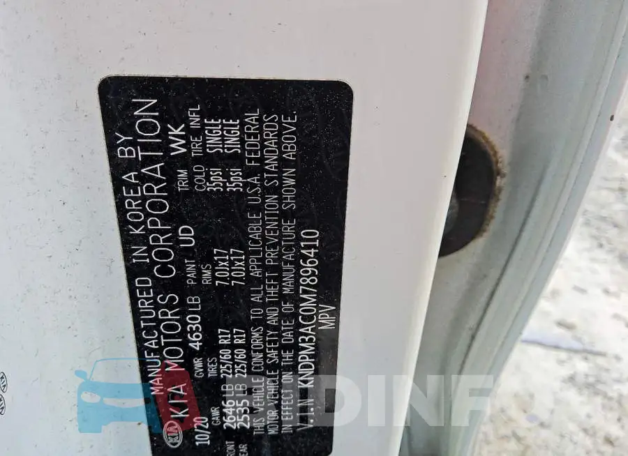 KNDPM3AC0M7896410 Photo# 13