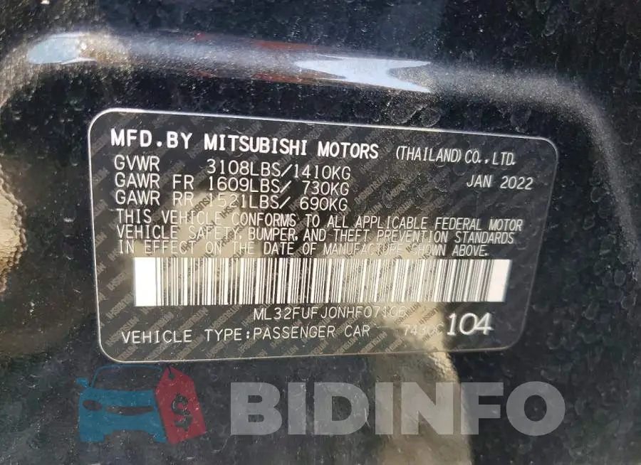 ML32FUFJ0NHF07106 Photo# 13