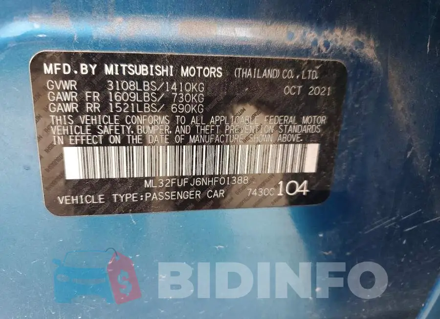 ML32FUFJ6NHF01388 Photo# 12
