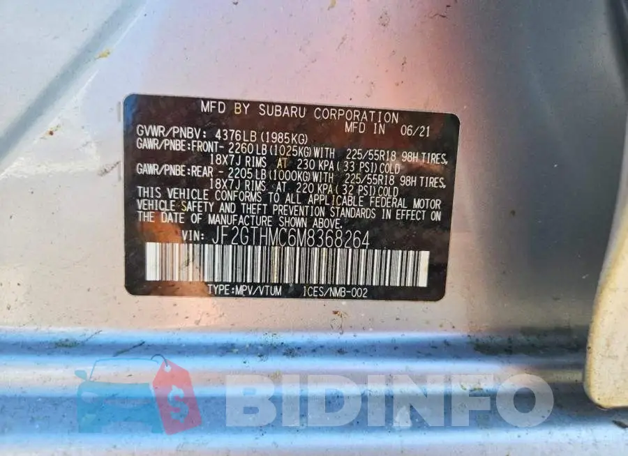 JF2GTHMC6M8368264 Photo# 12