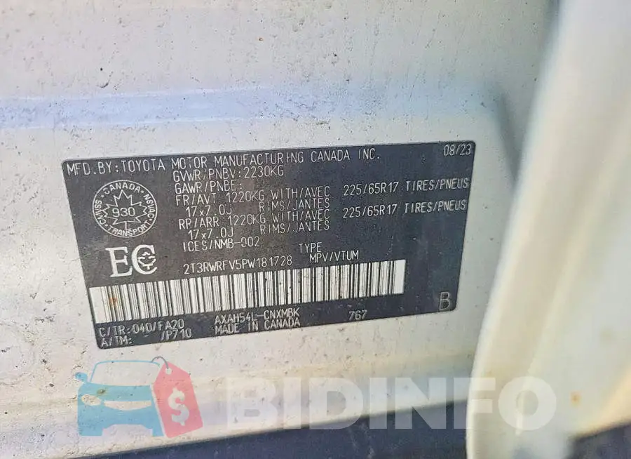 2T3RWRFV5PW181728 Photo# 13