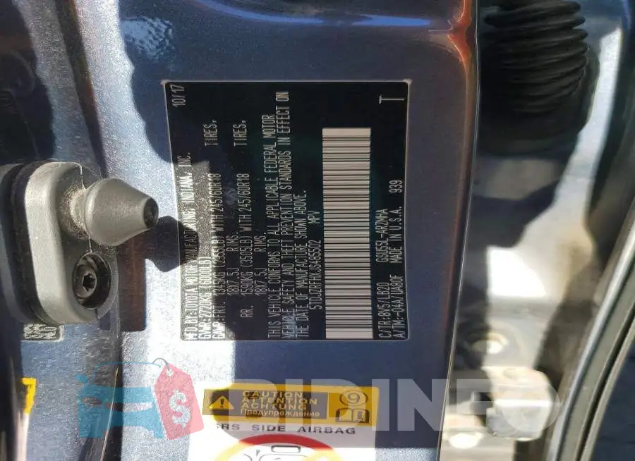 5TDJZRFHXJS485502 Photo# 13