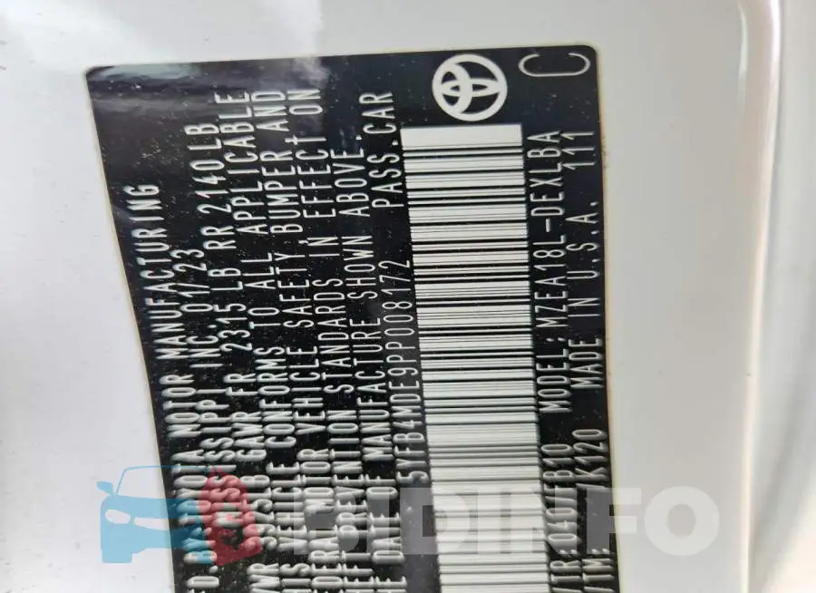 5YFB4MDE9PP008172 Photo# 13