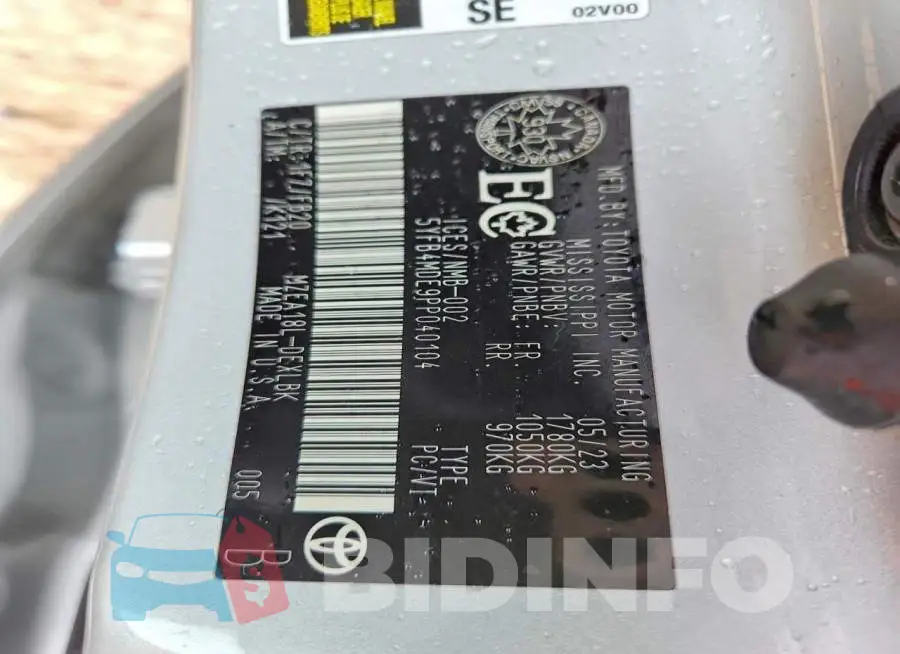 5YFB4MDE9PP040104 Photo# 12