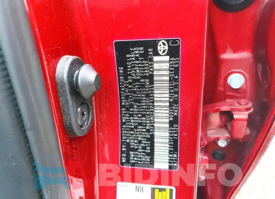 5YFS4MCE8PP149333 Photo# 12