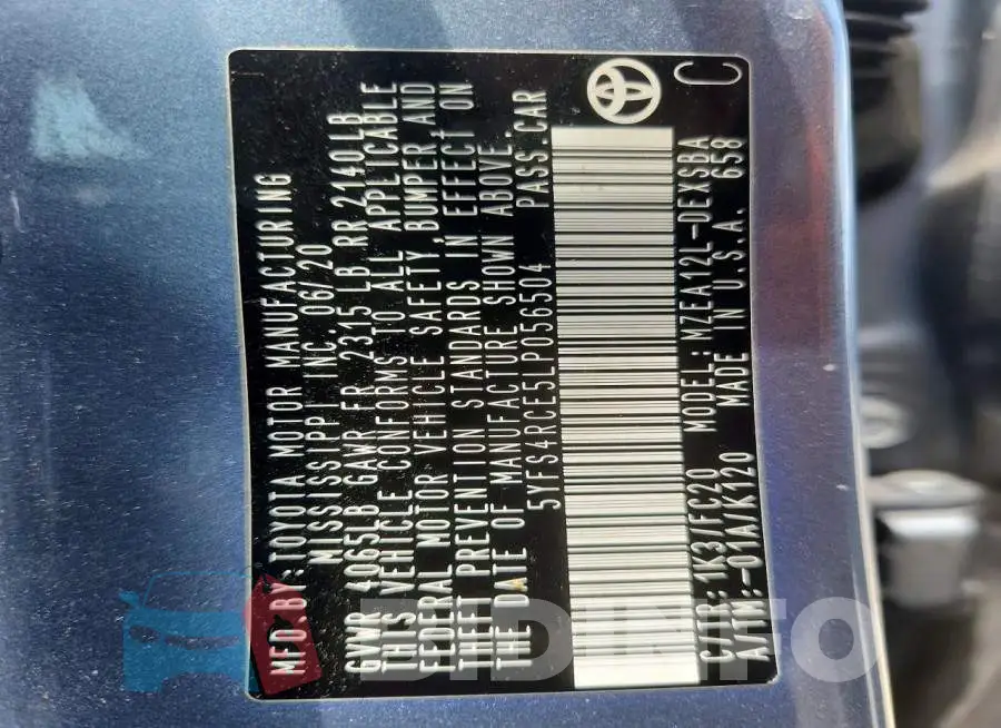 5YFS4RCE5LP056504 Photo# 12