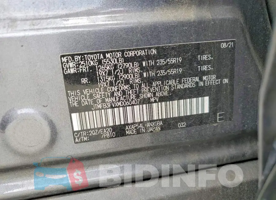 JTMFB3FVXMD060407 Photo# 12