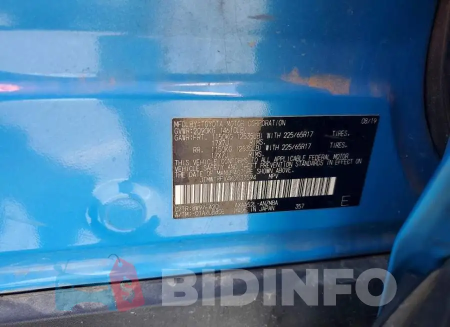 JTMW1RFV4KD037594 Photo# 14