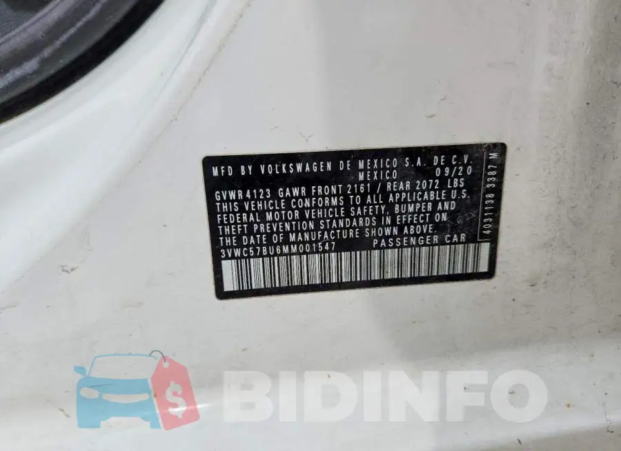 3VWC57BU6MM001547 Photo# 12