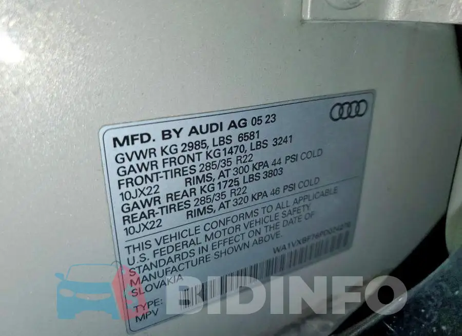 WA1VXBF76PD024270 Photo# 12