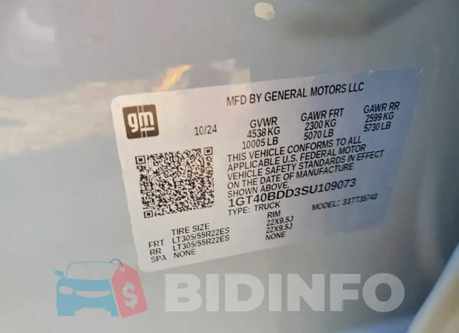 1GT40BDD3SU109073 Photo# 13