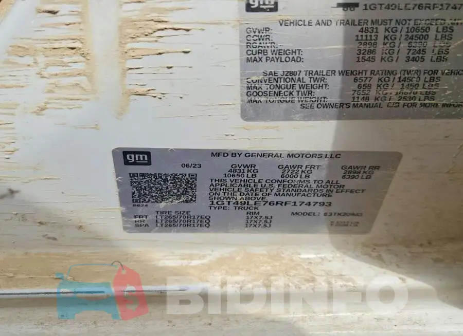 1GT49LE76RF174793 Photo# 12