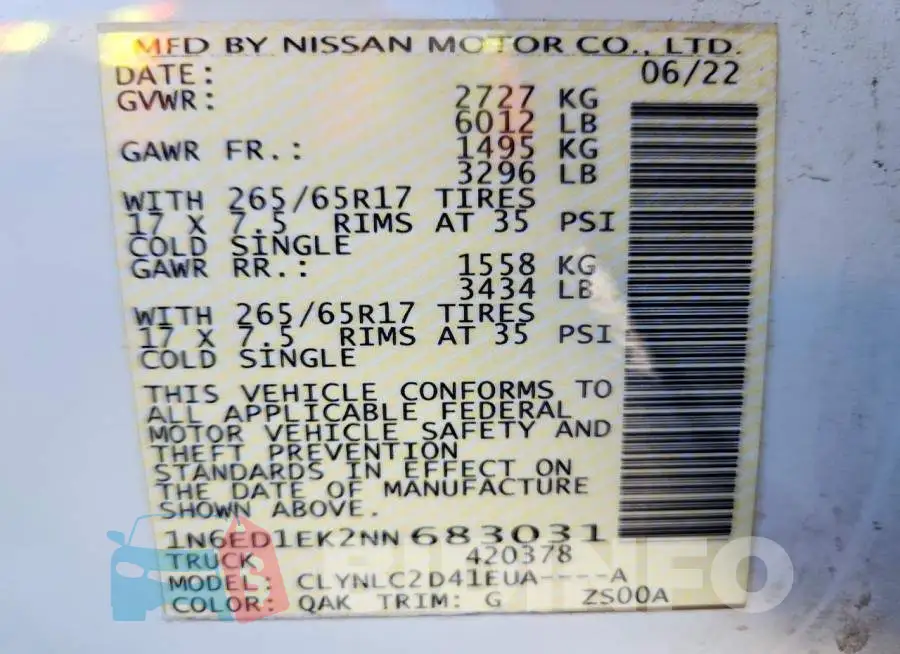 1N6ED1EK2NN683031 Photo# 13