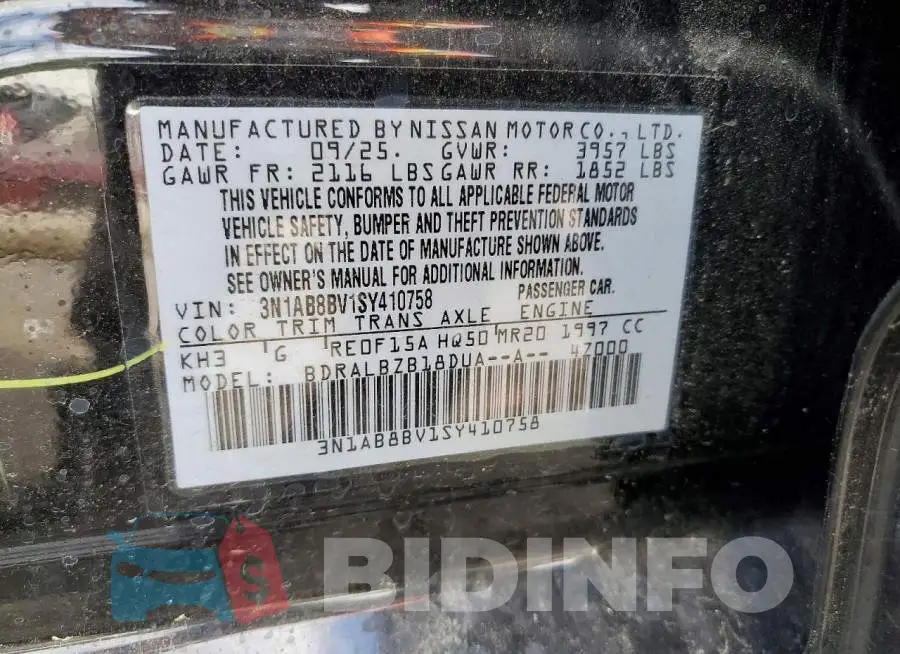 3N1AB8BV1SY410758 Photo# 12
