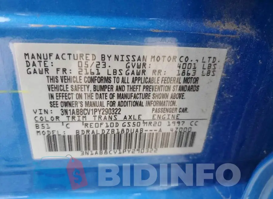 3N1AB8CV1PY290322 Photo# 12