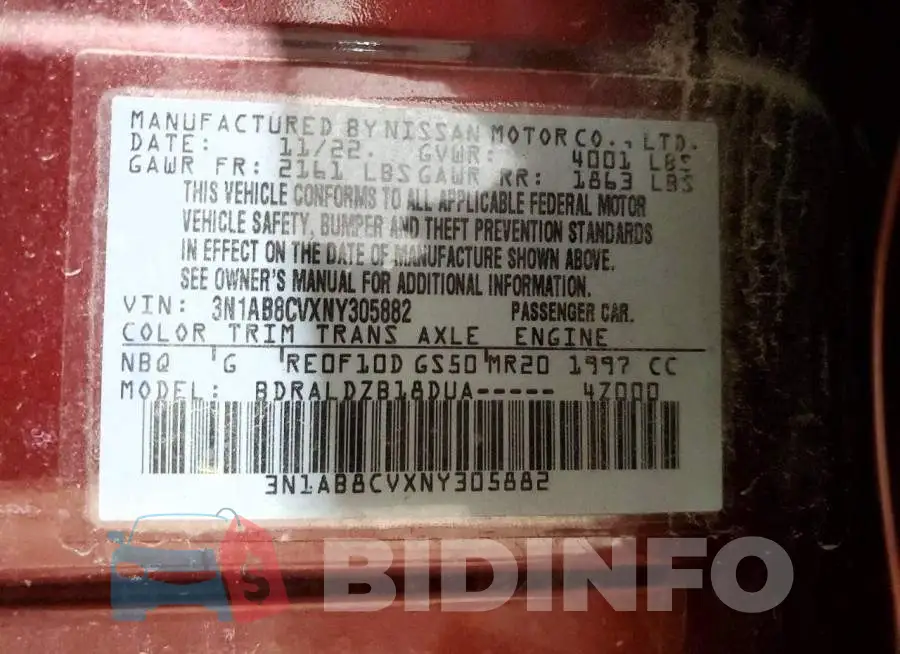 3N1AB8CVXNY305882 Photo# 13