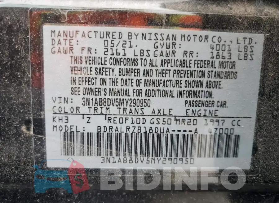 3N1AB8DV5MY290950 Photo# 13