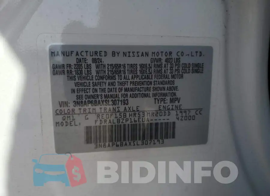 3N8AP6BAXSL307193 Photo# 13
