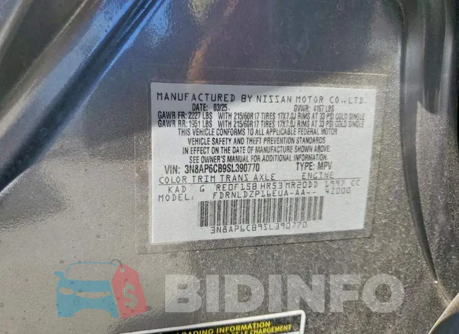 3N8AP6CB9SL390770 Photo# 12