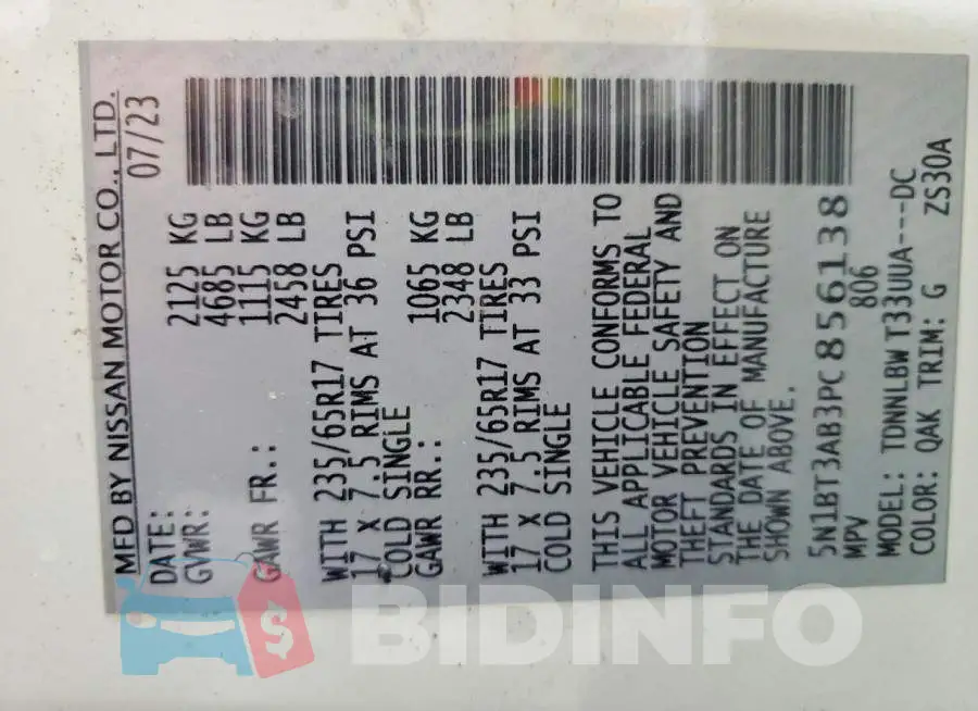 5N1BT3AB3PC856138 Photo# 12