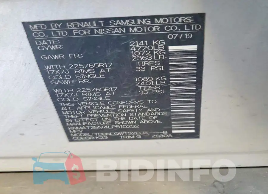 KNMAT2MV4LP510232 Photo# 13