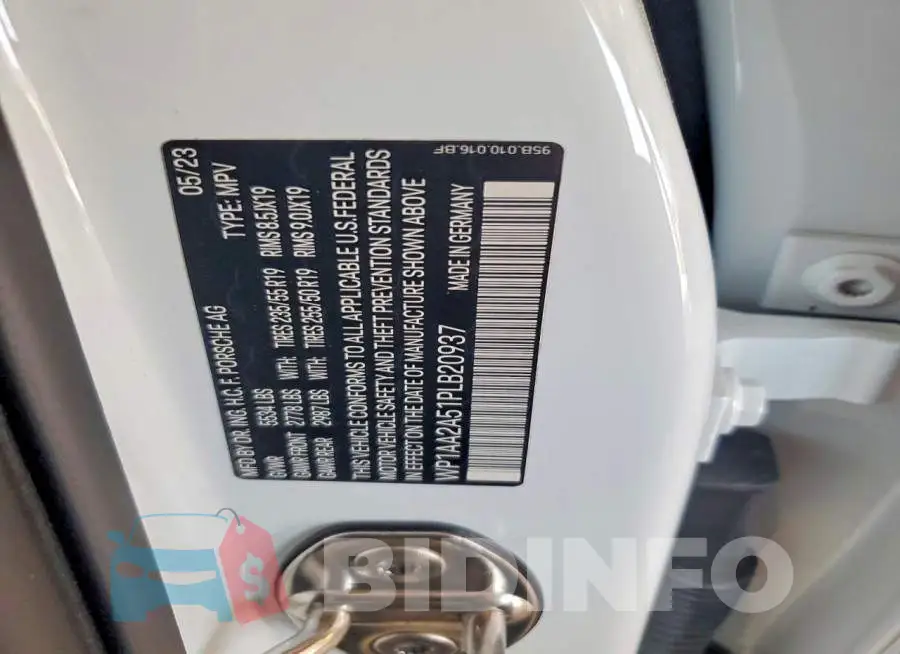 WP1AA2A51PLB20937 Photo# 13
