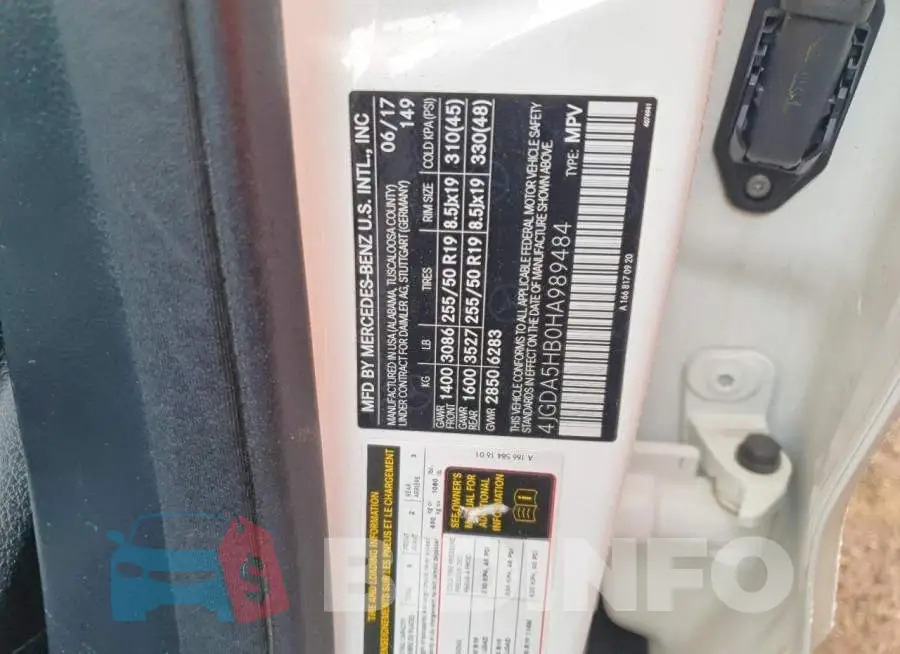 4JGDA5HB0HA989484 Photo# 13