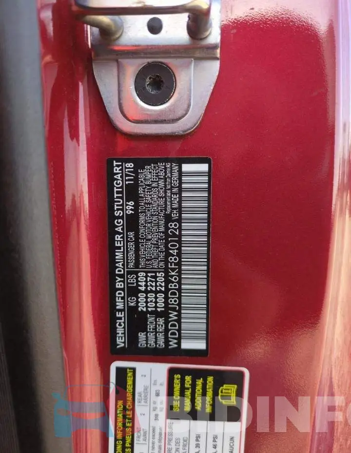 WDDWJ8DB6KF840128 Photo# 12