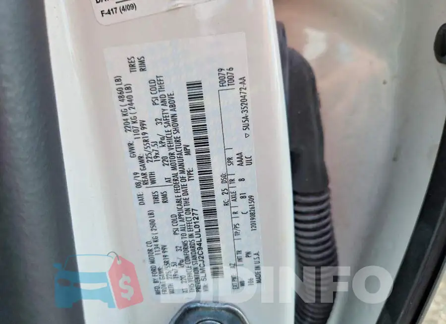 5LMCJ2C94LUL01277 Photo# 13