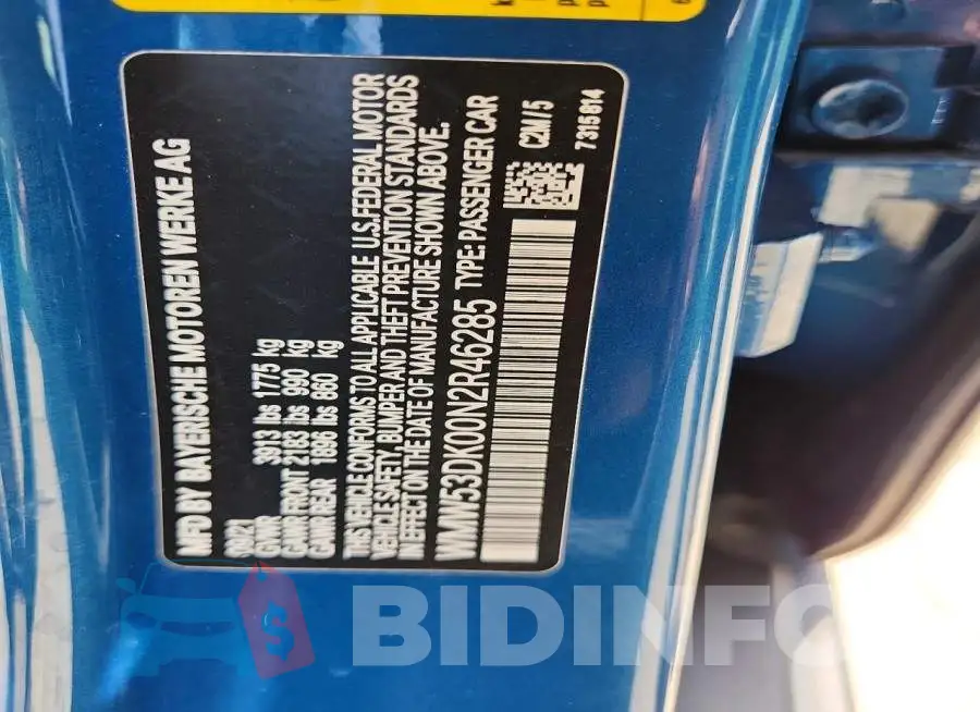 WMW53DK00N2R46285 Photo# 12