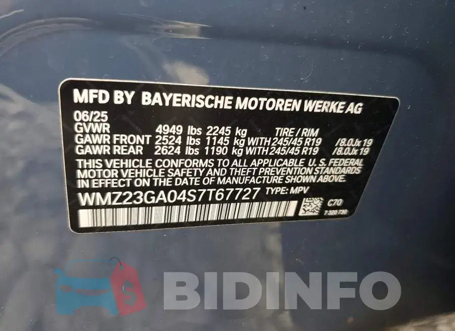 WMZ23GA04S7T67727 Photo# 12