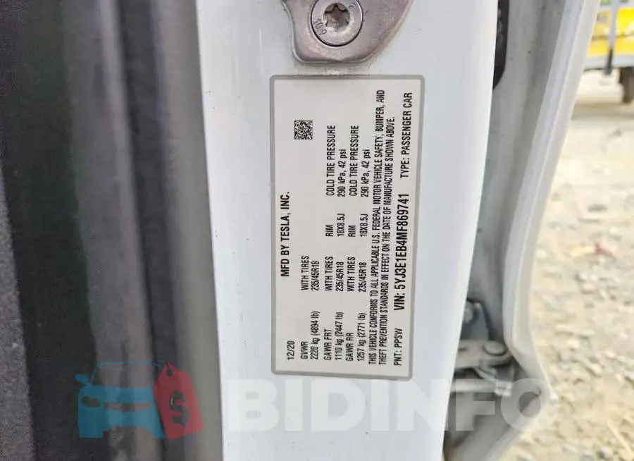5YJ3E1EB4MF869741 Photo# 12