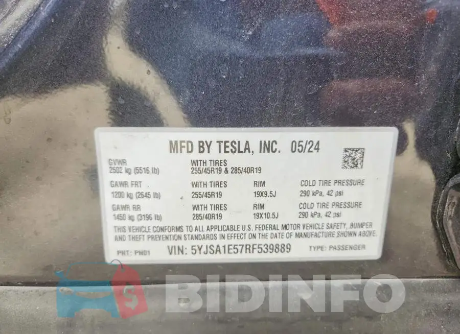 5YJSA1E57RF539889 Photo# 12
