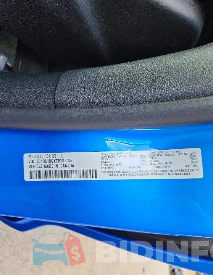 2C4RC1BGXTR281135 Photo# 13