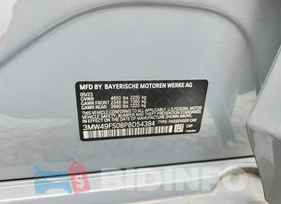3MW49FS08P8D54384 Photo# 12